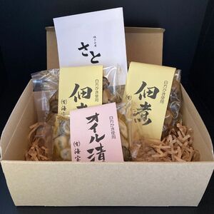 多度津町産 白方かき 焼き小屋さと自家製　かきの佃煮・かきのオイル漬け詰め合わせ【令和6年1月頃から4月頃までの期間限定出荷】【L-29】 