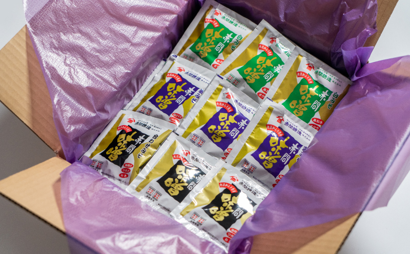 蔵元の天然醸造無添加みそと天然だしで作る高級ＦＤ味噌汁3種60袋セット～赤間醸造～ 60袋