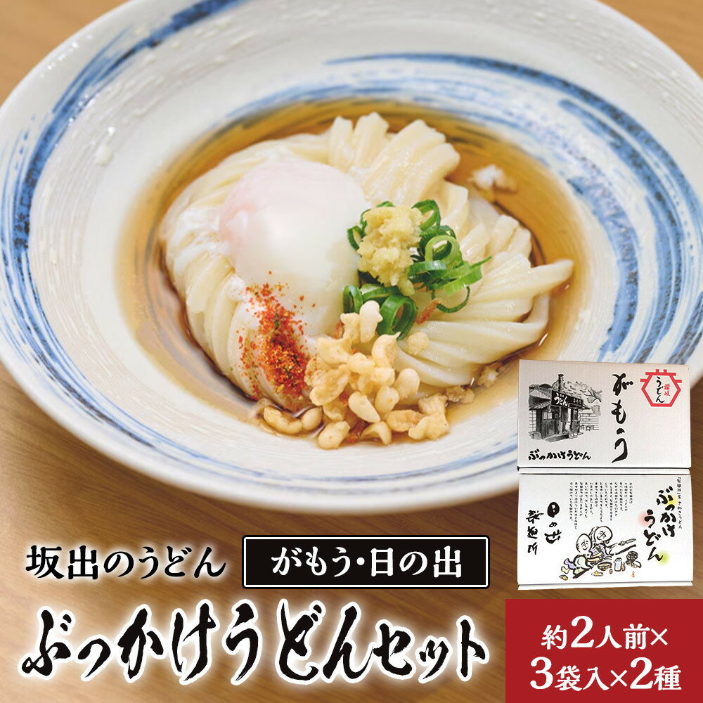 【ふるさと納税】【坂出のうどん】がもうと日の出のぶっかけうどんセット 約2人前×3袋入×2種 | 日の出製麺所 坂出市 うどん 讃岐うどん さぬきうどん 生うどん めん 麺 生麺 常温 詰め合わせ 食べ比べセット お取り寄せグルメ 取り寄せ グルメ ご当地グルメ うどんセット