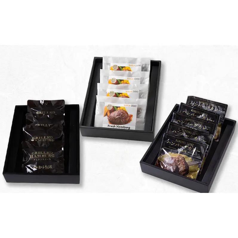 【定期便】ミート矢澤 黒毛和牛100％ハンバーグ 三種の神器（4食セット×3ヶ月）黒毛和牛 肉汁 和風醤油 オリジナルソース 専門店 赤身肉 サーロイン シャトーブリアン カレー デミグラスソース 大