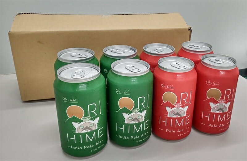 【ふるさと納税】足利発のCraft Beer 「ORIHIME Pale Ale / IPA」355ml缶　8本セット【クラフトビール お酒 ギフト 地ビール ご当地ビール セット 内祝い 誕生日 お酒ギフト 父の日 敬老の日 栃木県 足利市 】 F7Z-590
