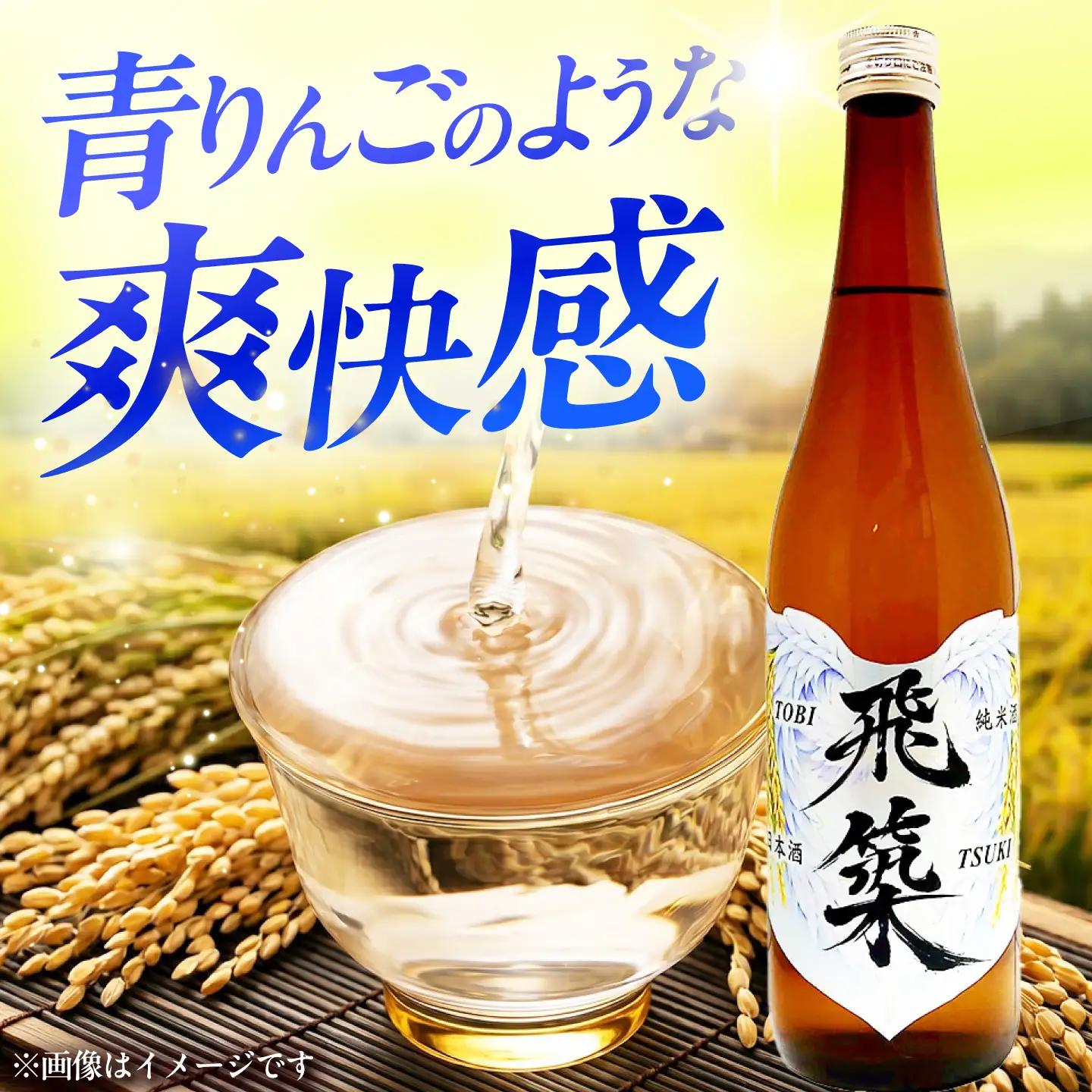 純米酒 飛築 TOBITSUKI 720ml箱入 ≪築上町≫【宗政酒造株式会社】 日本酒 お酒 地酒[ABFD001]