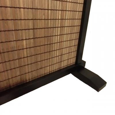 ふるさと納税 富田林市 土肥家具工芸の衝立 木簾108x90タイプ ブラックxダークブラウン 天然木無垢材のインテリア家具 |  | 03