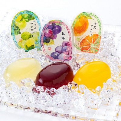 川越夜舟フルーツゼリー12個入/冷菓 巨峰 シャインマスカット オレンジ【1620810】