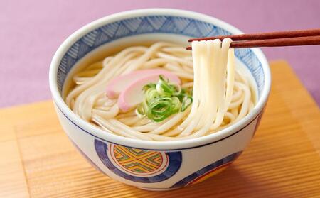 手延べ半生こびきうどん 12袋入り だし醤油(麺つゆ)　4本付