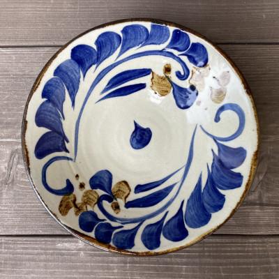 ふるさと納税 西原町 やちむん 唐草紋様 5寸皿(染付)青 |  | 02