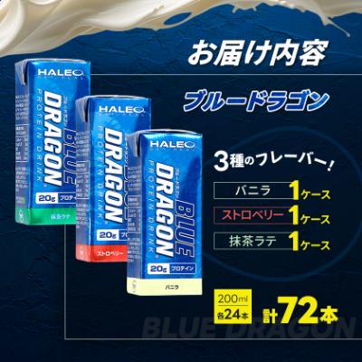 ふるさと納税 岡崎市 ブルードラゴン バニラ・ストロベリー・抹茶ラテ　計3ケースセット |  | 03