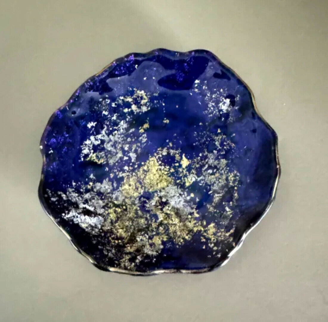 【ふるさと納税】豆皿 口金ロック マジョブルー ［NF166］ | 食器 パーティ 漆器 工芸品 クラフト 民芸 人気 おすすめ 送料無料 ギフト プレゼント 贈り物