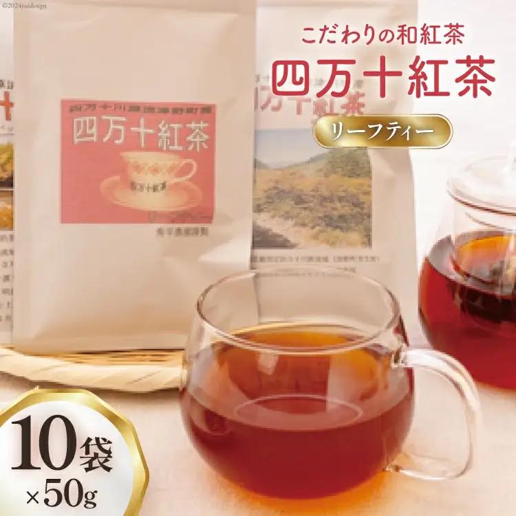 紅茶 四万十紅茶 リーフティー 50g × 10袋 [秀平農園 高知県 津野町 26am0006]