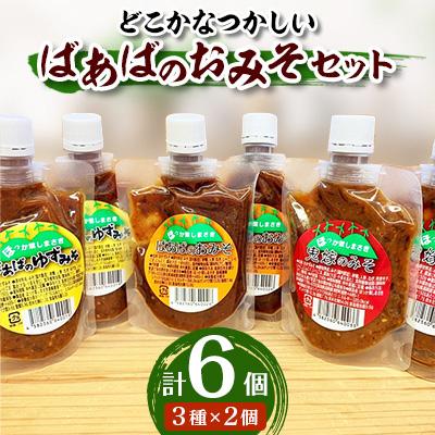 ふるさと納税 津野町 ばあばのおみそセット(6個セット)