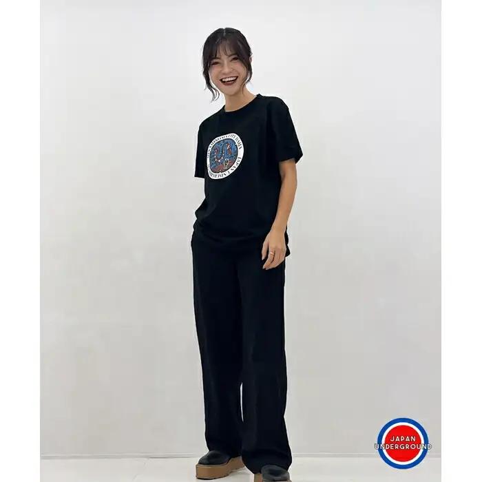 マンホールTシャツ 黒 Lサイズ | Tシャツ 福島県