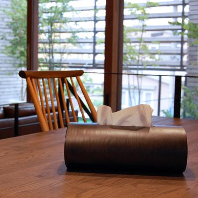 ふるさと納税 弘前市 BUNACO ティッシュボックス SWING(ダークブラウン)1個|24_brb-080101b |  | 02