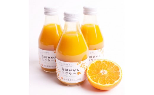 とろり　みかんネクター180ml×3本【無添加100%ストレートジュース】【有田みかんジュース】【ikd250】