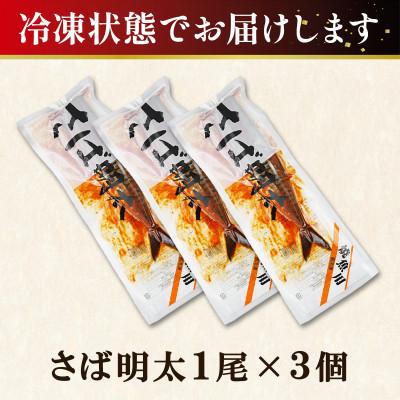 ふるさと納税 鹿部町 丸鮮道場水産 さば明太1尾×3個 MC160-3 |  | 02