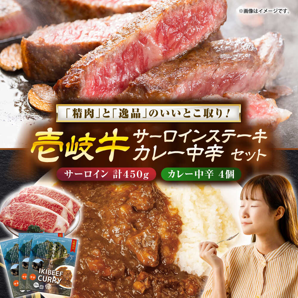 【ふるさと納税】壱岐牛サ−ロインステーキ＆壱岐牛カレー中辛セット《壱岐市》【壱岐フードファクトリー】[JDW049]
