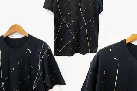 手描きTシャツ calm カーム オリジナル 黒 フリーサイズ ユニセックス【受注制作】