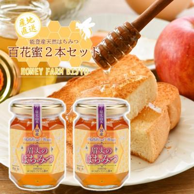 ふるさと納税 羽咋市 能登産天然はちみつ『百花蜂蜜2本』セット