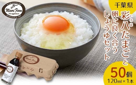 
【みのりファーム】おいしいたまご「彩八（いろは）」と卵に良く合うしょうゆセット 国産 鶏卵 卵 玉子 タマゴ 生卵 卵かけご飯 TKG 千葉県 睦沢町 F21G-223
