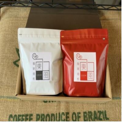 ふるさと納税 備前市 自家焙煎　東風(こち)コーヒー豆2点セットA【1pt】