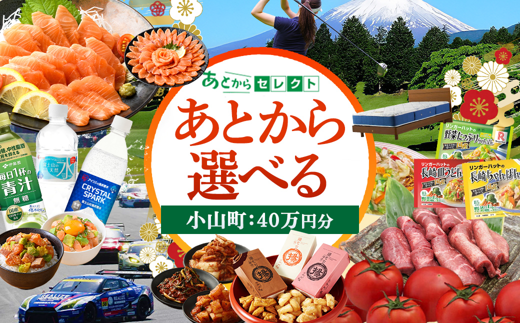 あとからセレクト 【 ふるさとギフト 】 40万円分｜カタログギフト あとから 選べる 小山町 特産品