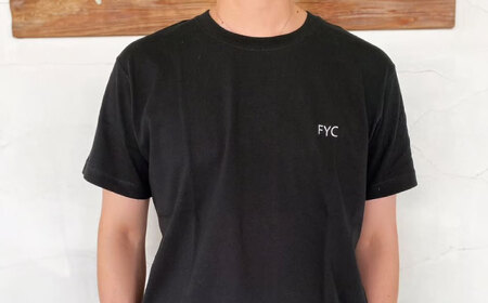 Ｔシャツ FYC 福山キャッスルシリーズ 【ブラック/XLサイズ】　Ｔシャツ 半袖 ファッション 衣類 福山城 ユニセックス 男女兼用 広島県福山市/有限会社ホルス [BAFG020]