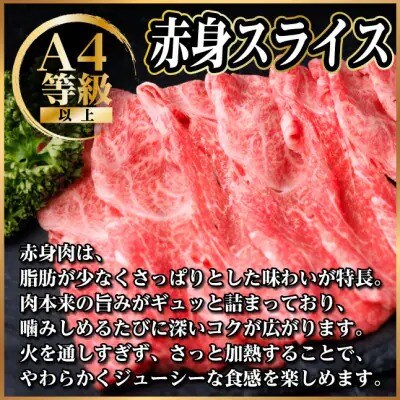 飛騨牛 厳選赤身スライス 1kg A4~A5等級 黒毛和牛  小分け【配送不可地域:離島】