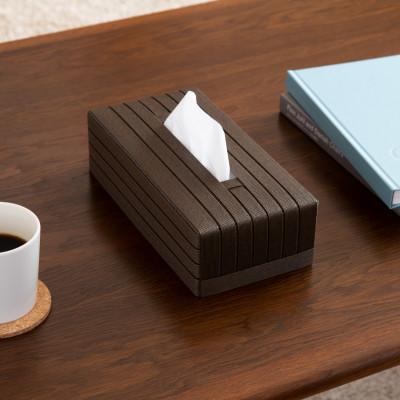 ふるさと納税 奥州市 暮らしを彩る道具 バンドシー ティッシュケース Standard ダークブラウン [AR087] |  | 01