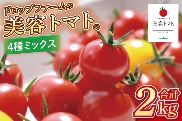 
            【11月～6月発送】ドロップファームの美容トマト おまかせ2kg箱(４種ミックス)【とまと フルーツトマト 野菜ソムリエ 栄養士 アイコ イエローアイコ 小鈴 フルティカ 野菜 フレッシュ 水戸市 茨城県】（CK-102）
          