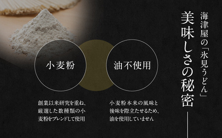 海津屋　氷見うどん細麺5本・つゆ5袋×2（自家用）簡易箱 富山県 氷見市 乾麺 うどん