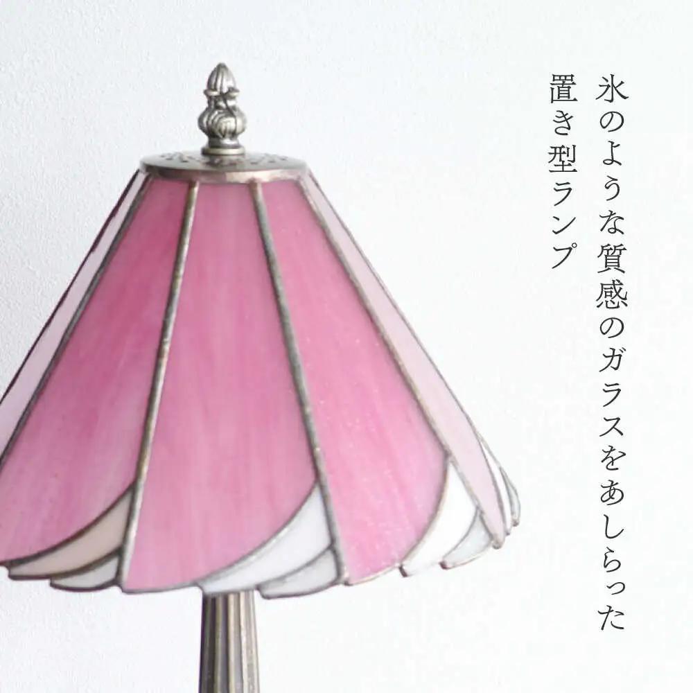 ステンドグラス テーブルランプ カトレア ピンク ランプ / Nijiiro Lamp ニジイロランプ [BBAD005]