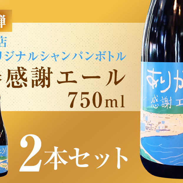 石巻感謝エール2本セット  ビール シャンパンボトル 地ビール ペールエール 母の日 父の日