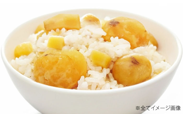 栗とさつまいもごはんの素2合用6パック入り 愛媛県大洲市/愛媛うまいもの販売株式会社 栗 さつまいも ご飯の素 簡単調理 皮むき不要 味付け不要 炊き込みご飯 旬の食材 [AGDR006]