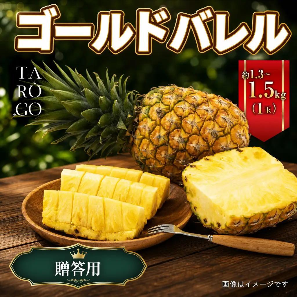 パイナップル ゴールドバレル TARUGO 約1.3～1.5kg（1玉） 黄箱 贈答用