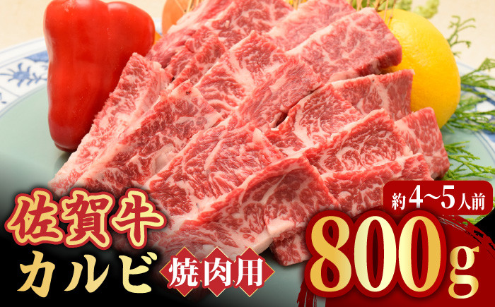 
【全国トップクラスの黒毛和牛】 A4 A5 佐賀牛焼肉用カルビ800g 吉野ヶ里町/ミートフーズ華松 [FAY049]
