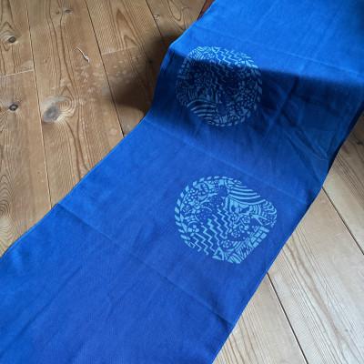 ふるさと納税 天理市 藍染めてぬぐい「tenri」