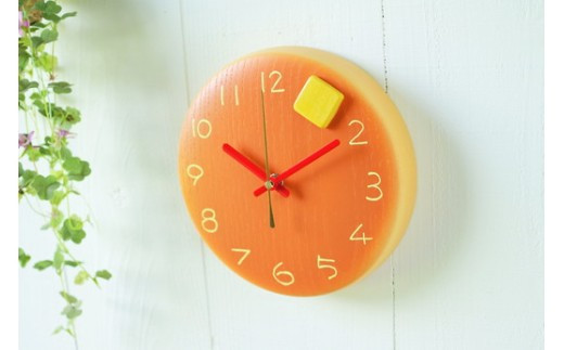 パンケーキの時計 20cm　掛け時計