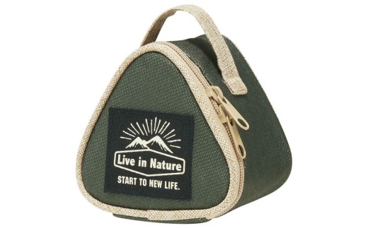 保冷おにぎり型ランチバック （内側アルミ蒸着） KONC2 LIVEINNATURE おにぎりケース おにぎりポーチ コンビニおにぎり 三角おにぎり おむすび お握り ご飯 保冷仕様 スケーター 493751 奈良県 奈良市 skt115