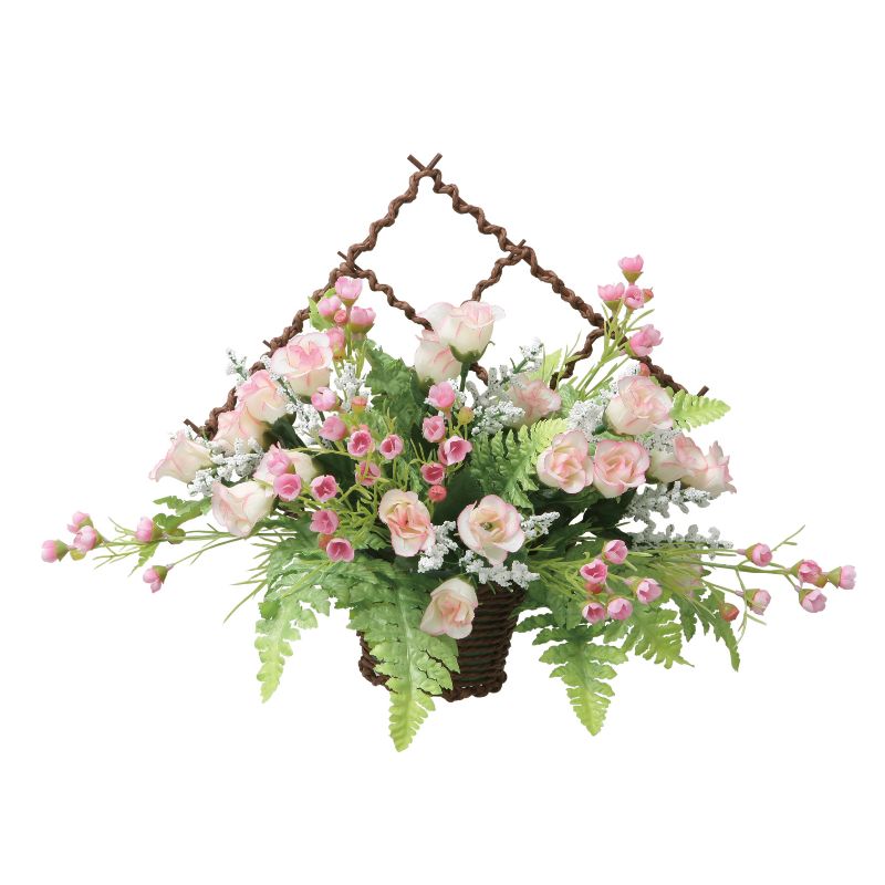 【ふるさと納税】光の楽園 壁掛けミニローズP【配送不可：北海道・沖縄・離島】 インテリア 光触媒 人工植物 造花 フェイクグリーン 花 フラワー 清浄 消臭