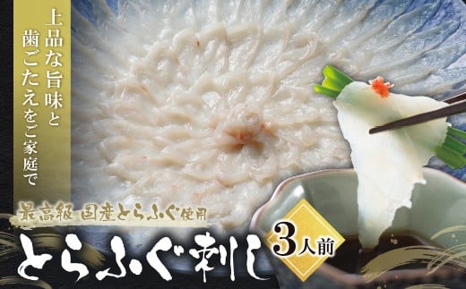 
            W01-01 とらふぐ刺し（3人前）薬味 ポン酢付き 国産 とらふぐ ふぐ ふぐ刺し てっさ 刺身 冷蔵 人気 おすすめ トラフグ 高品質
          