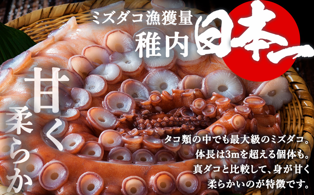 【2025年12月発送】稚内産 たこしゃぶ 800g（400g ×2）たれ付