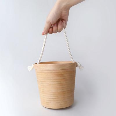 ふるさと納税 弘前市 BUNACO バケツバッグ(ナチュラル)1個|24_brb-160101a |  | 03