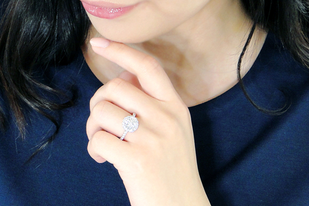 Pt950 超大粒 1.0ct ダイヤモンド リング【1.65ctUP】【中央宝石研究所鑑定書付】 CSR0237-pt SWAV077