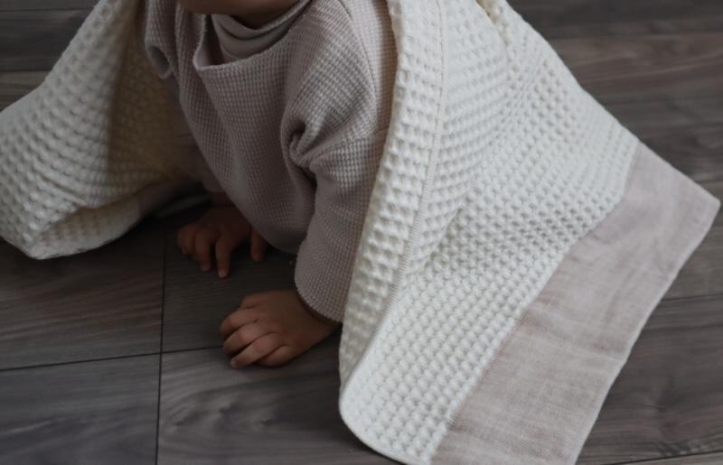 【オーガニック100％】泉州南部織 cherirワッフルバスタオル3枚セット 015B185_イメージ3