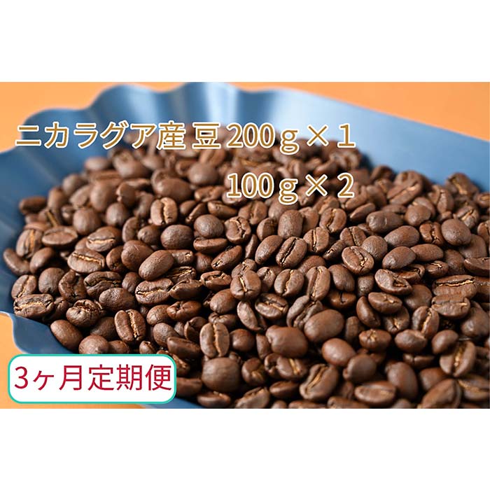 C-16-R7 【3ヶ月定期便】カフェ・フランドル厳選　コーヒー豆　ニカラグア産(200g×1　100g×2)