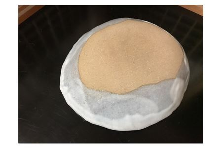 桜藁灰釉カレー皿　1枚 No.023