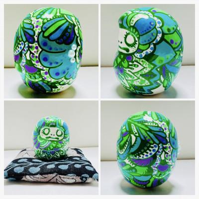 ふるさと納税 小山市 世界にひとつだけの手づくりだるま(縦約9cm×横約7cm) |  | 02