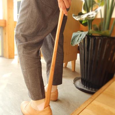 ふるさと納税 鯖江市 Hacoaの木製靴べら 「Shoehorn」チェリー