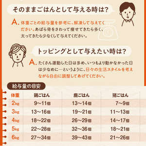 【隔月3回定期便】1cofood　手作りドッグフード　3種セット　1.鹿ごはん　2.猪ごはん　3.鶏ごはん _ 隔月定期便 ドッグフード 手作り 鹿ごはん 猪ごはん 鶏ごはん 1cofood 高たんぱ