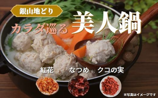 カラダ巡る　銀山地どりの『美人鍋』2～3人前【2-136】