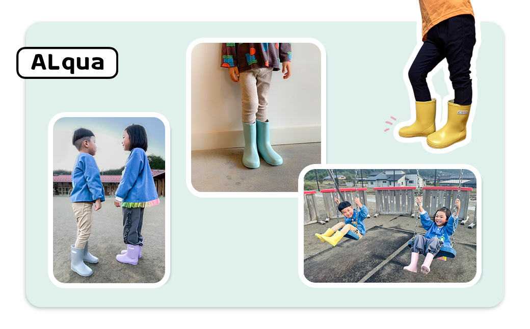 【くすみイエロー】子ども用 長靴（サイズ20cm）ミドル丈 高さ 20.0cm くすみカラー ながぐつ レインブーツ キッズ 子供 20センチ 子供用 日本製 下呂市【アルクア飛騨】【112-16【3